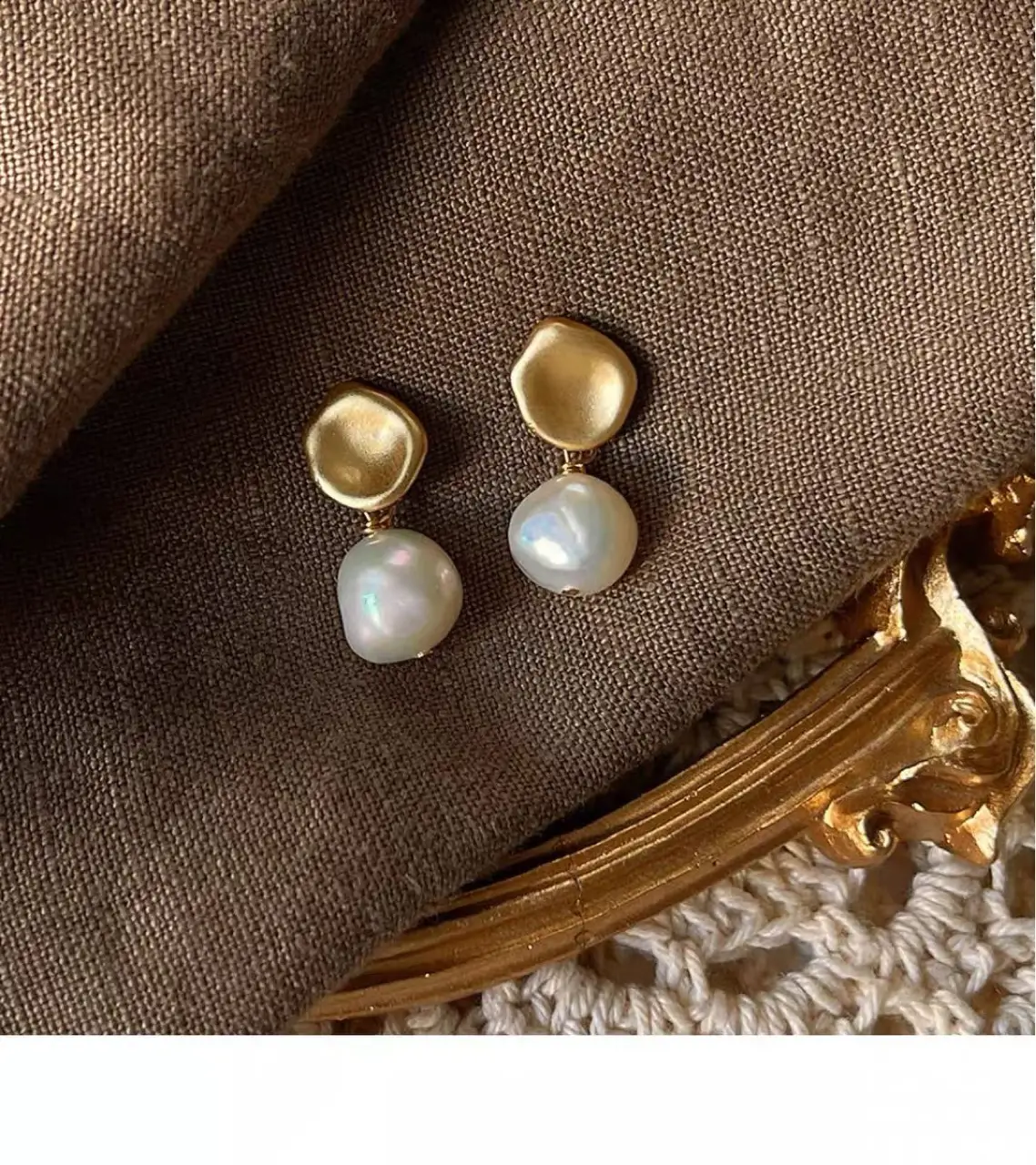 Natural Baroque Pearl Earrings for Women — feature 1