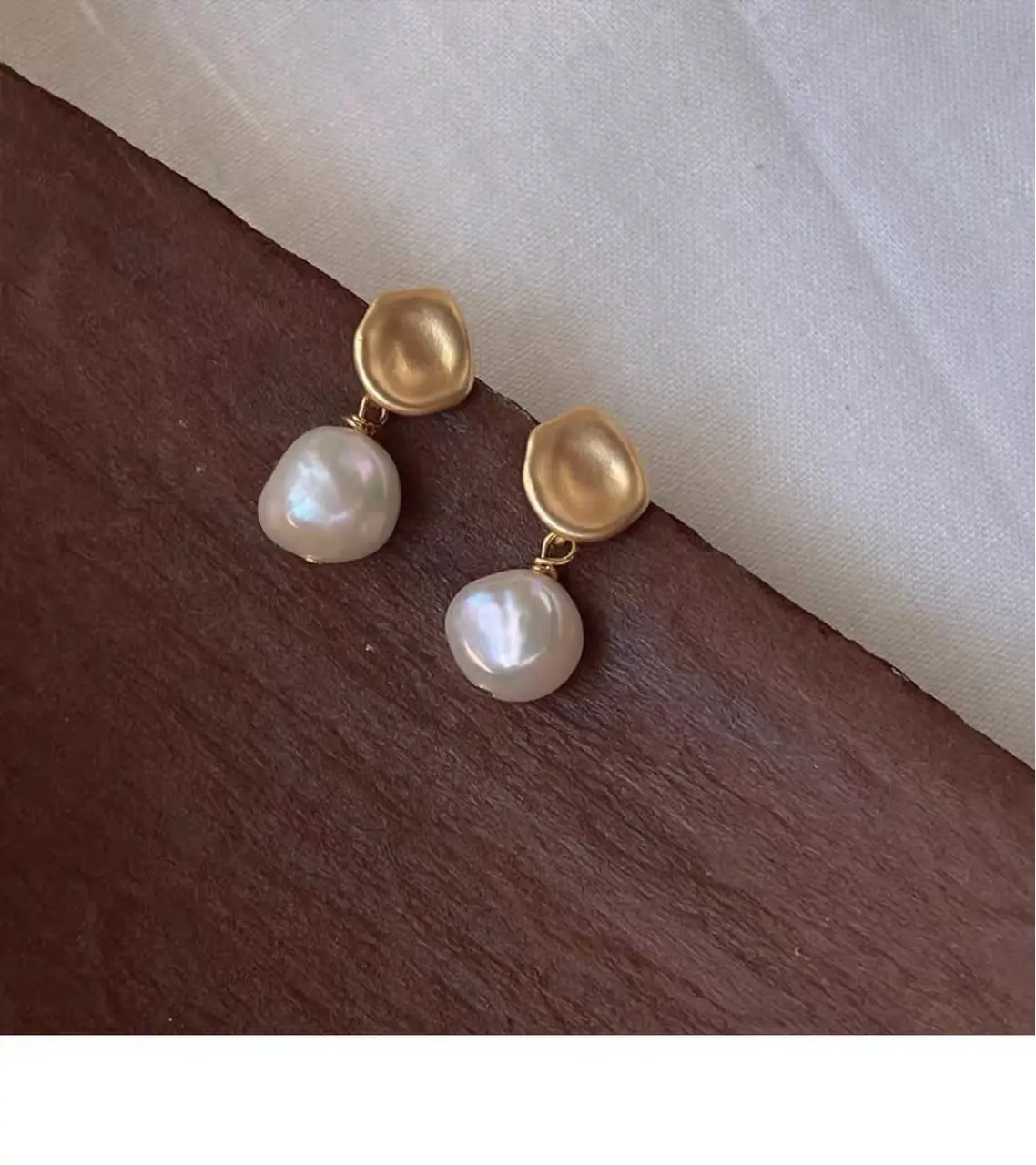 Natural Baroque Pearl Earrings for Women — feature 2