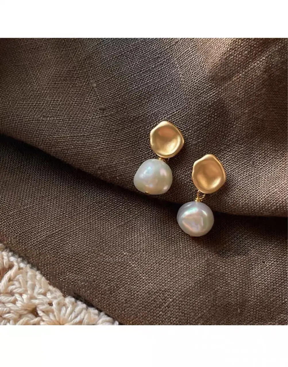 Natural Baroque Pearl Earrings for Women — feature 4