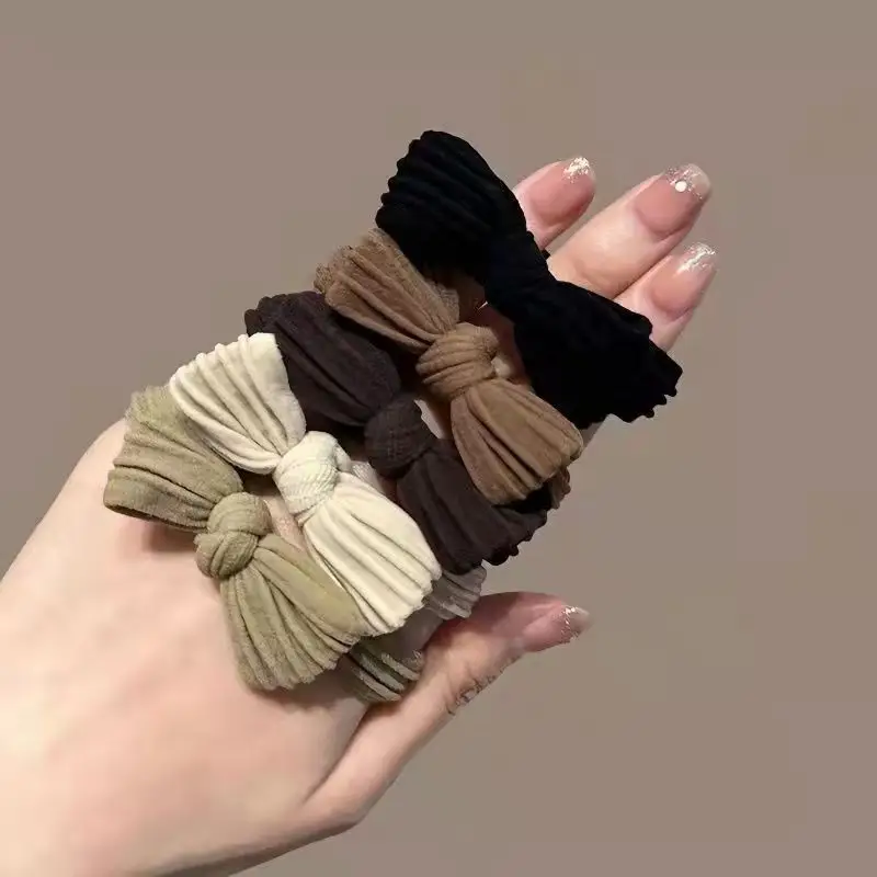 Korean Bow Knot Hair Ties Rubber Band High Ponytail - Image 5
