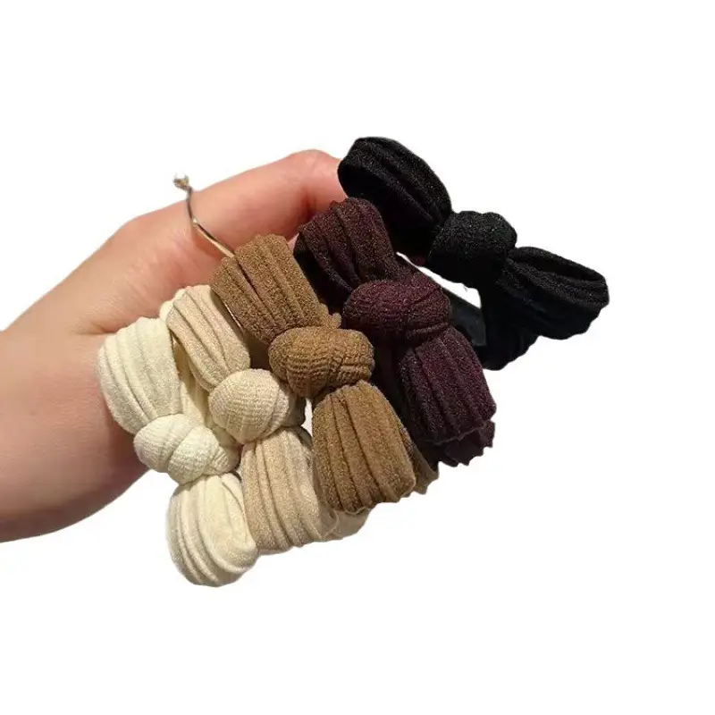 Korean Bow Knot Hair Ties Rubber Band High Ponytail - Image 6