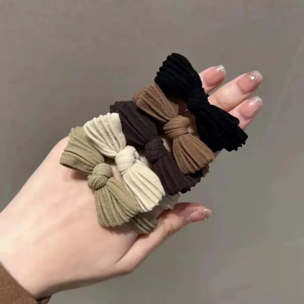 Korean Bow Knot Hair Ties Rubber Band High Ponytail — feature 10
