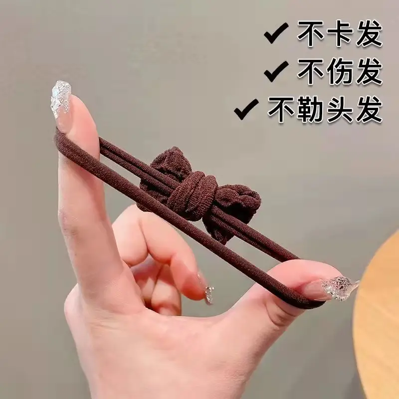 Korean Bow Knot Hair Ties Rubber Band High Ponytail — feature 3