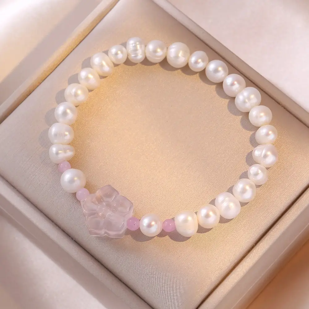 Freshwater Pearl Bracelet for Women Vintage Korean Style - Image 4