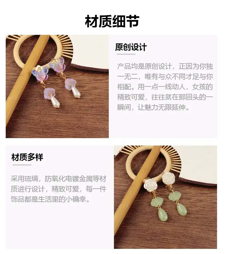 Ancient Red Cherry Earrings for Women — feature 4