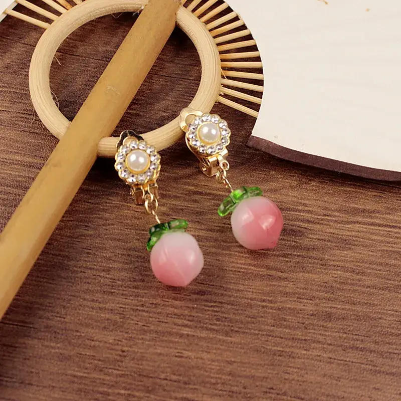 Ancient Red Cherry Earrings for Women - Image 10