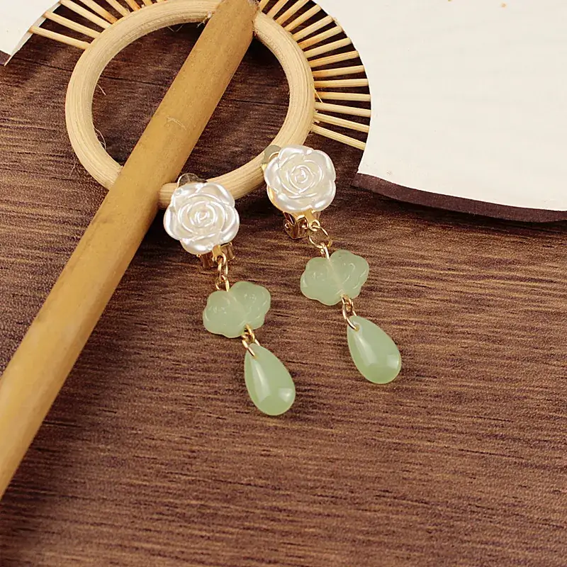 Ancient Red Cherry Earrings for Women - Image 2