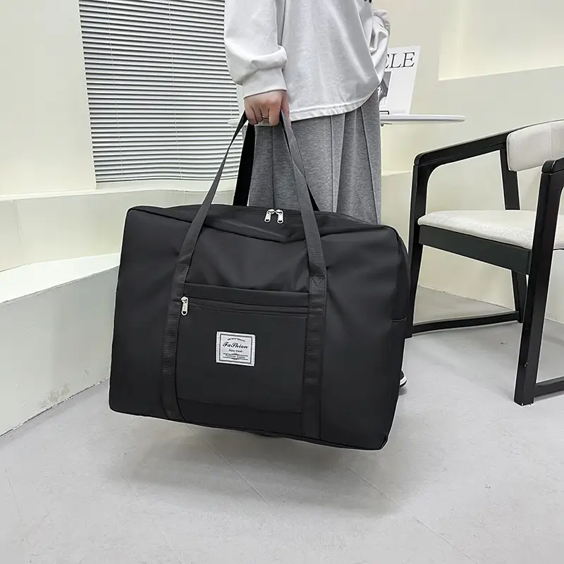 Pink Crossbody Travel Bag Large Capacity Moving Bag - Image 11
