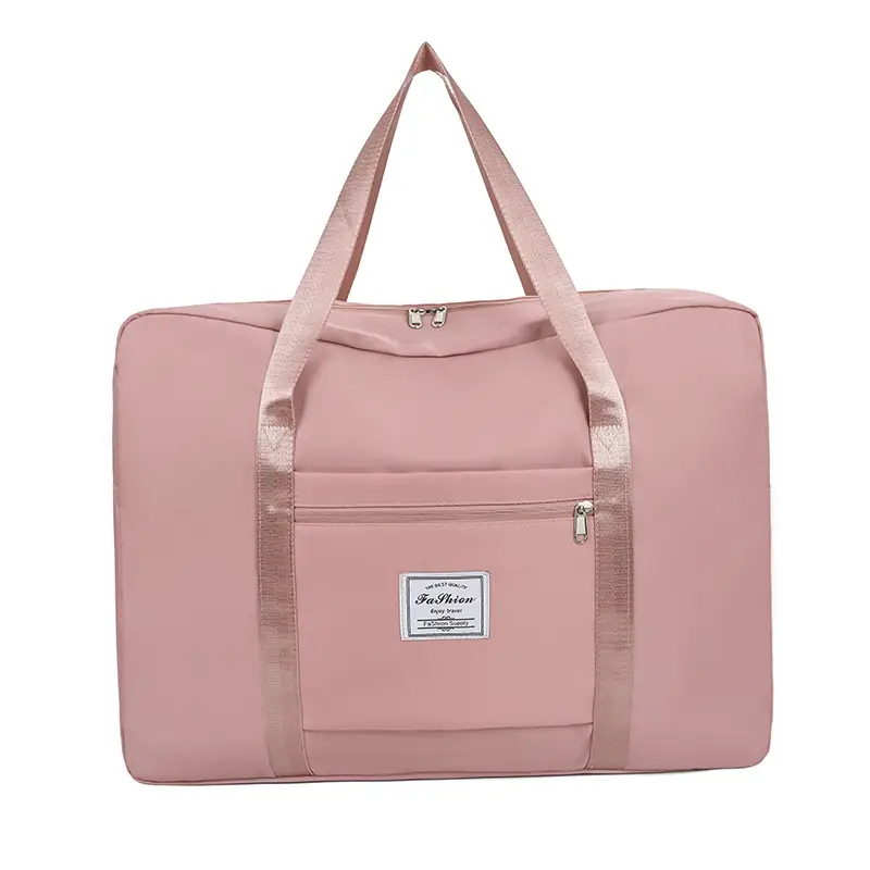 Pink Crossbody Travel Bag Large Capacity Moving Bag - Image 2