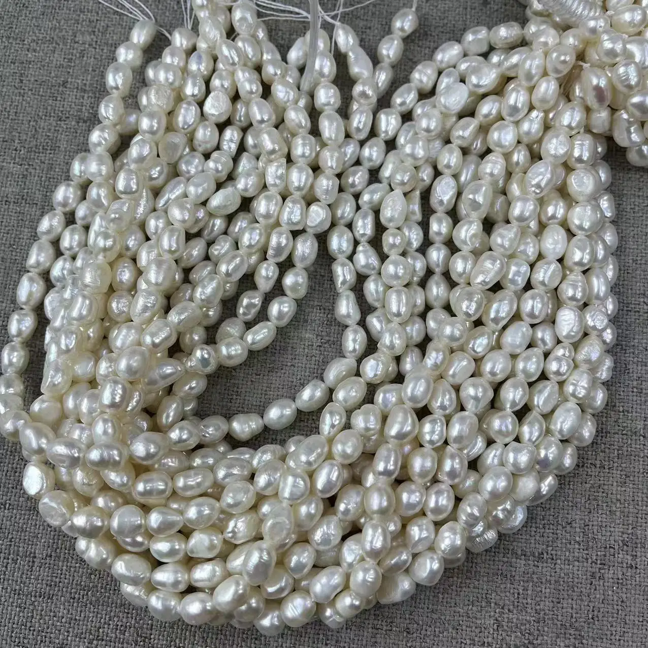 Natural Freshwater Pearl Light Baroque Necklace Bracelet — feature 8