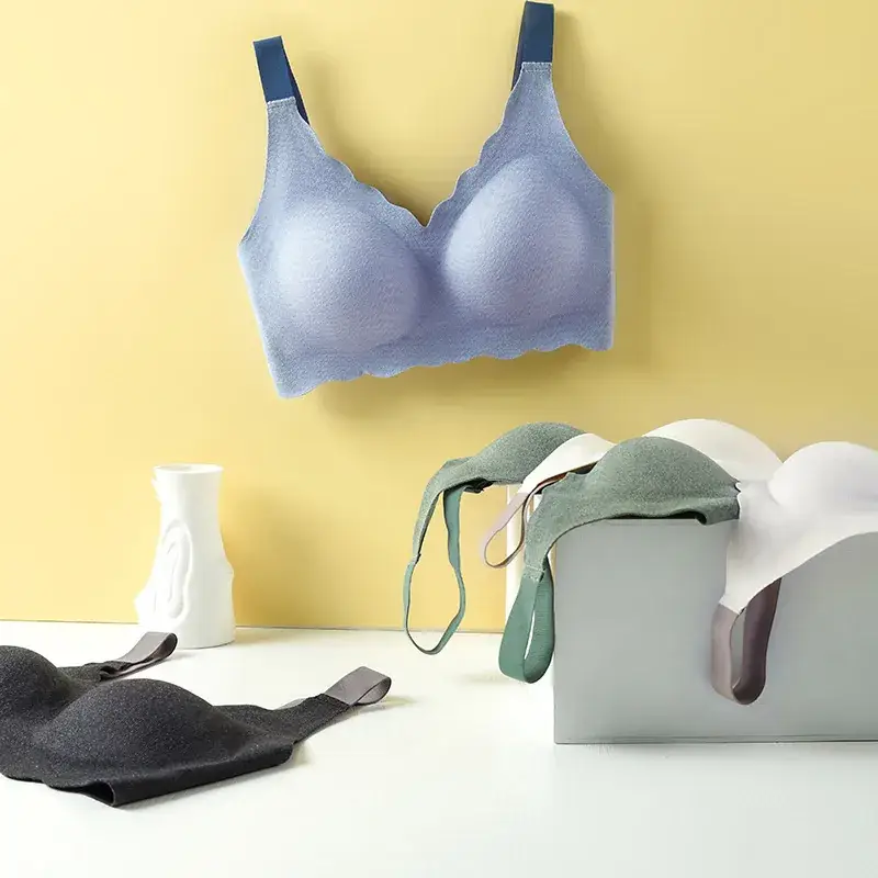 De Velvet Thermal Seamless Push-Up Bra Women Plus Size Wireless Upper Support - Image 6