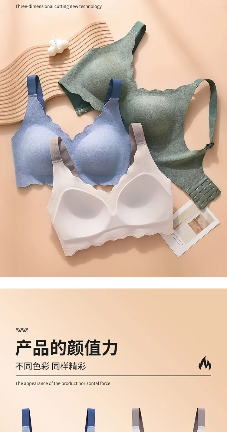 De Velvet Thermal Seamless Push-Up Bra Women Plus Size Wireless Upper Support — feature 16