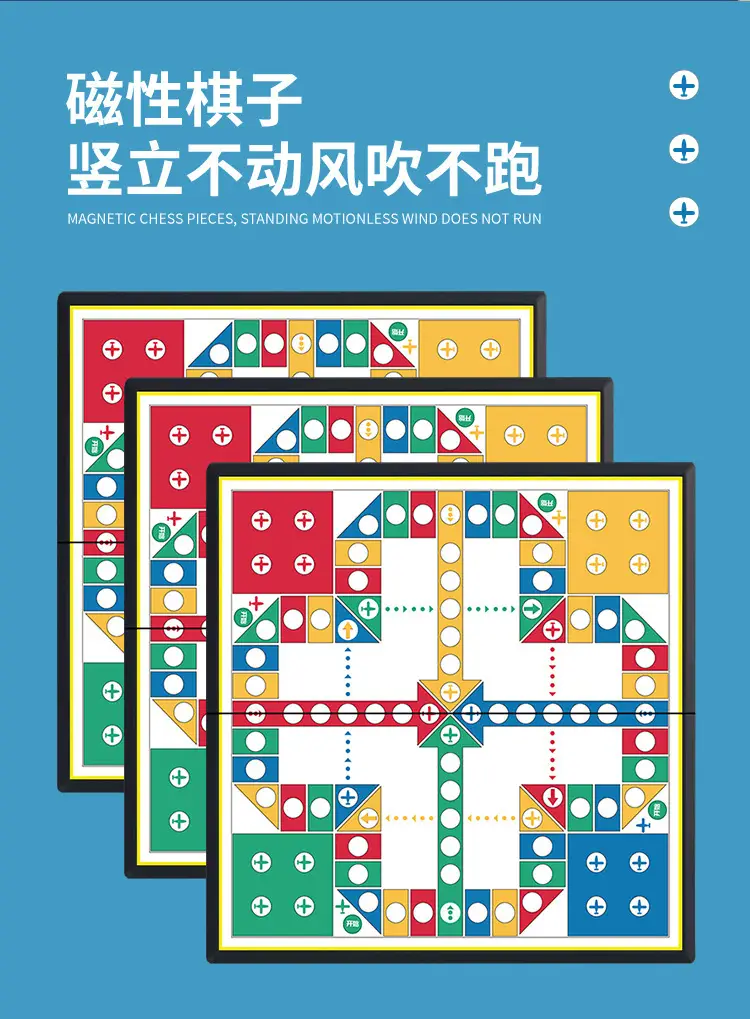 Flying Chess, Backgammon, Go, Chess, Beast Chess, Checkers, Military Chess, Kidsren's Educational Toys, Magnetic All-In-One Chess — feature 5