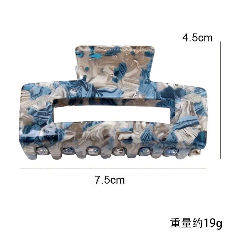 Retro Acrylic Shark Hair Clip with Colorful Design - Image 8