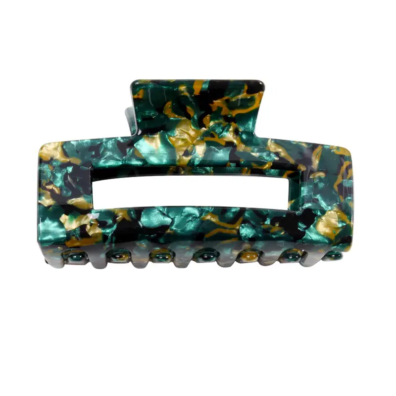 Retro Acrylic Shark Hair Clip with Colorful Design - Image 11