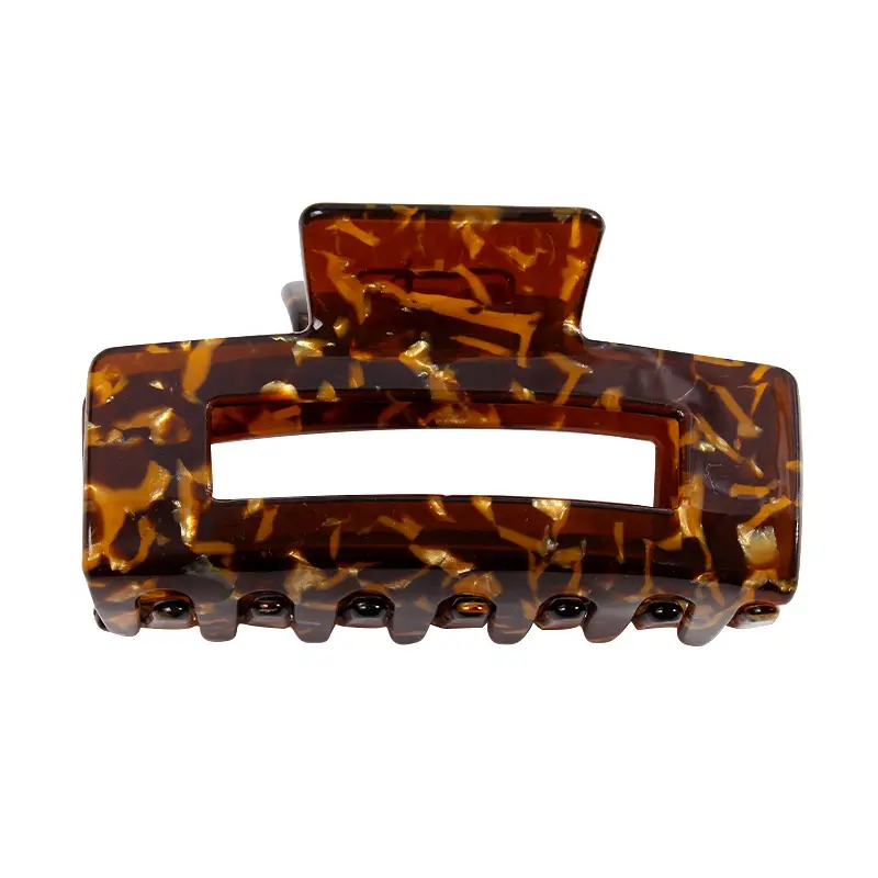 Retro Acrylic Shark Hair Clip with Colorful Design - Image 3