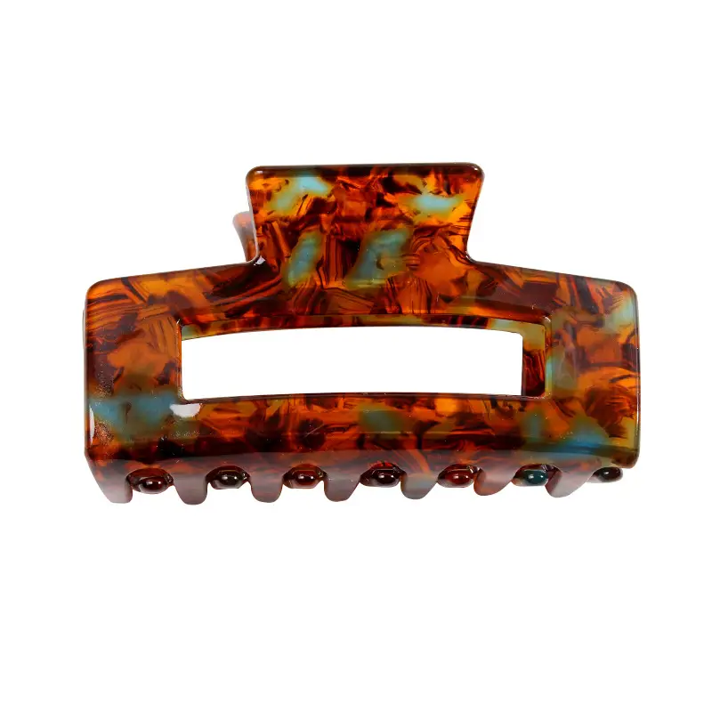 Retro Acrylic Shark Hair Clip with Colorful Design - Image 6