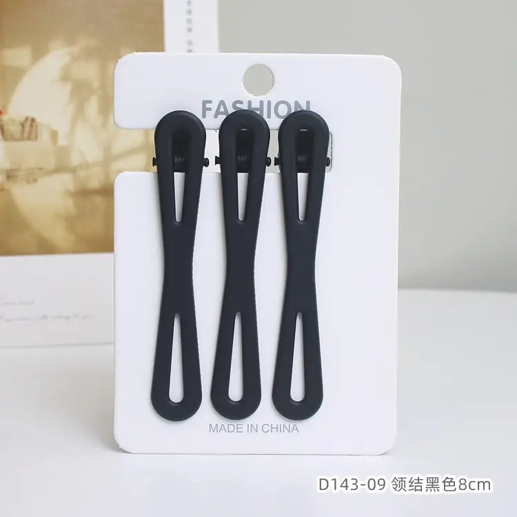 Extended Seamless Metal Hairpin 3pcs Brown Bangs Clip - Image 9