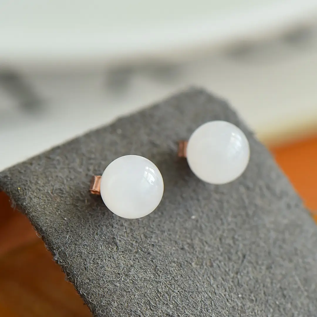 S925 Silver 8 Pearl Stud Earrings