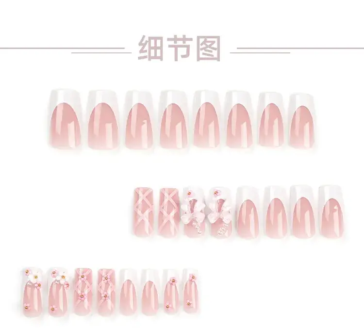 Pink Bow Nail Art Set for Women — feature 4