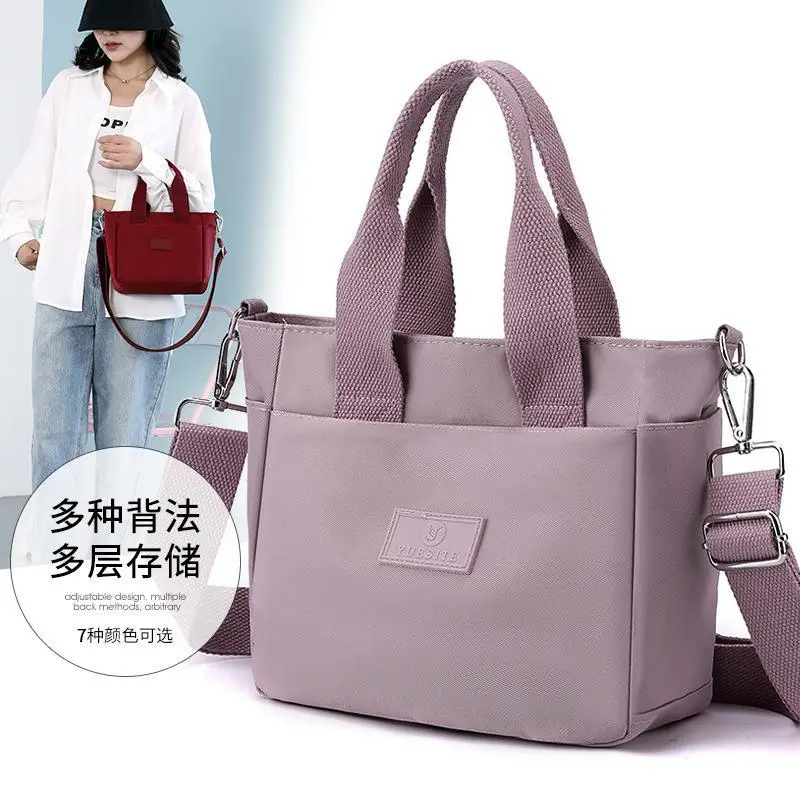 Green Nylon Crossbody Bag for Women with 7 Ways to Carry - Image 9