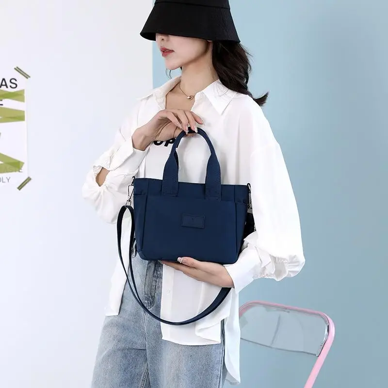 Green Nylon Crossbody Bag for Women with 7 Ways to Carry - Image 11