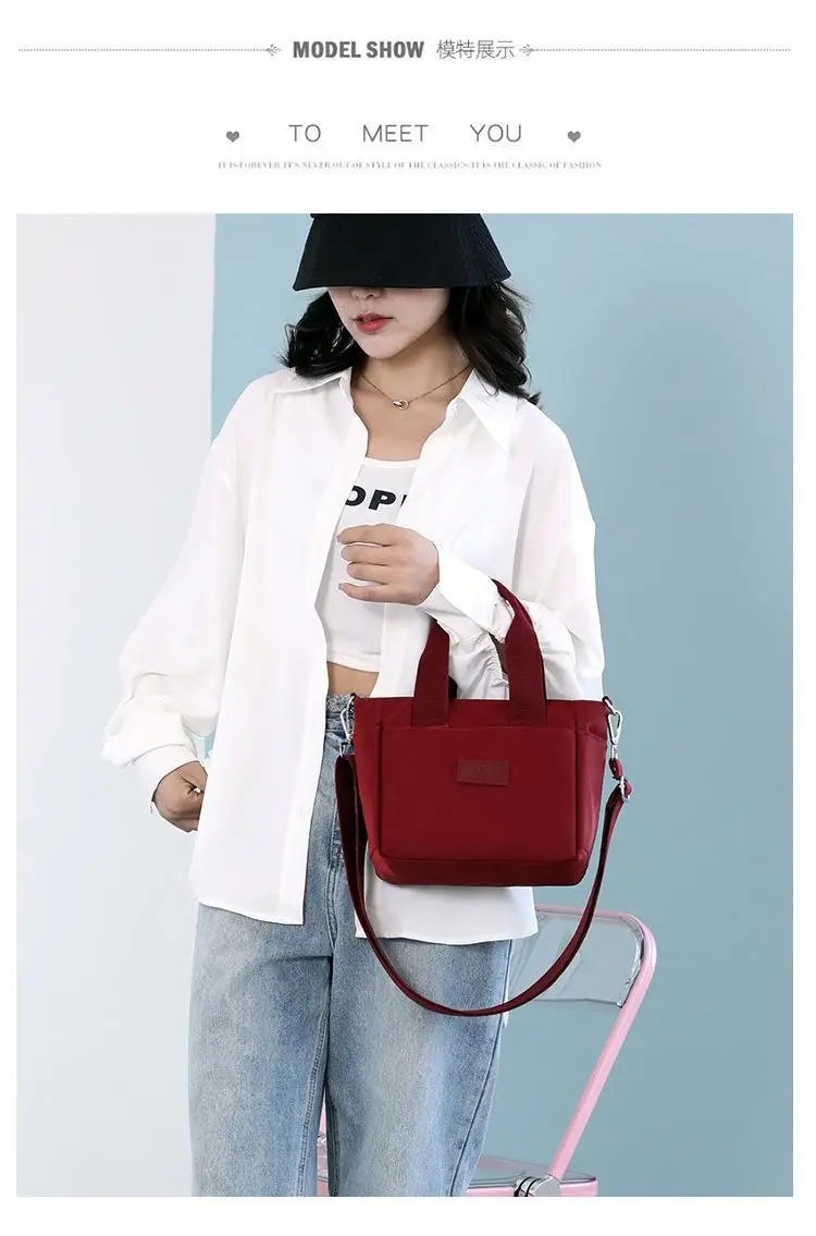 Green Nylon Crossbody Bag for Women with 7 Ways to Carry — feature 16