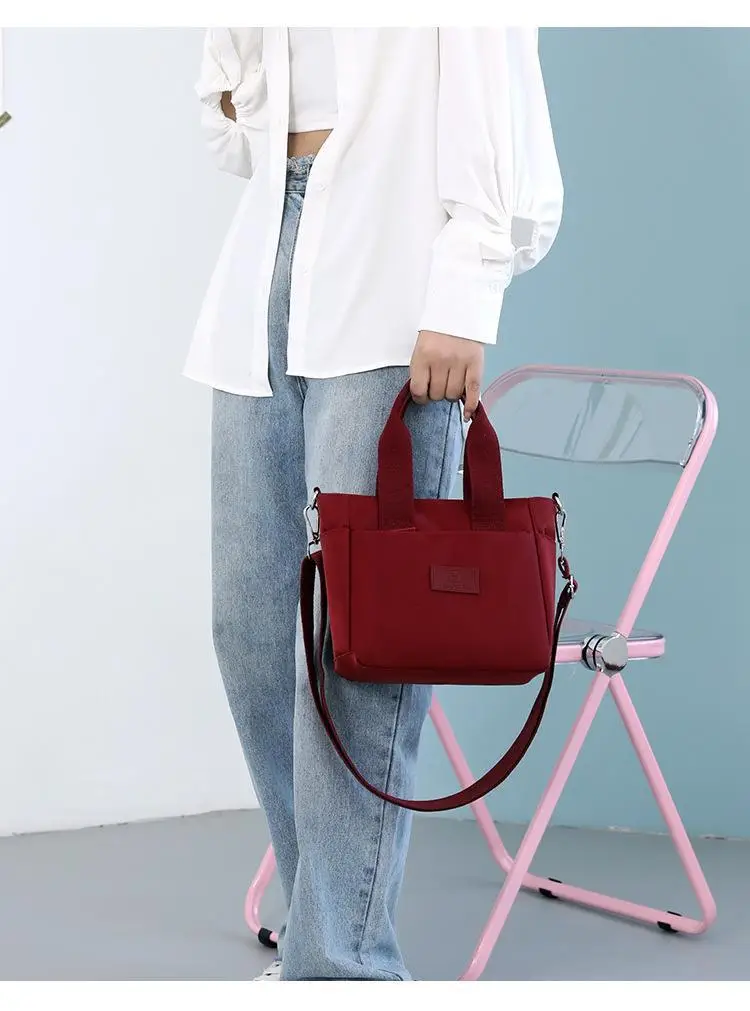 Green Nylon Crossbody Bag for Women with 7 Ways to Carry — feature 17
