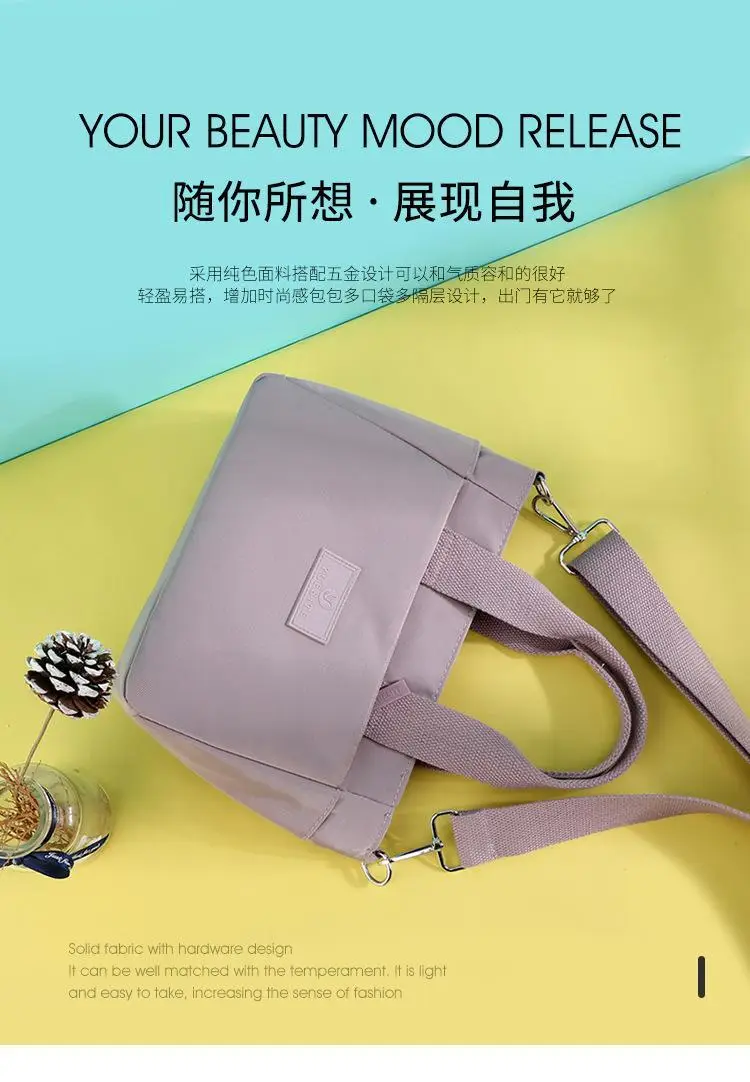 Green Nylon Crossbody Bag for Women with 7 Ways to Carry — feature 3