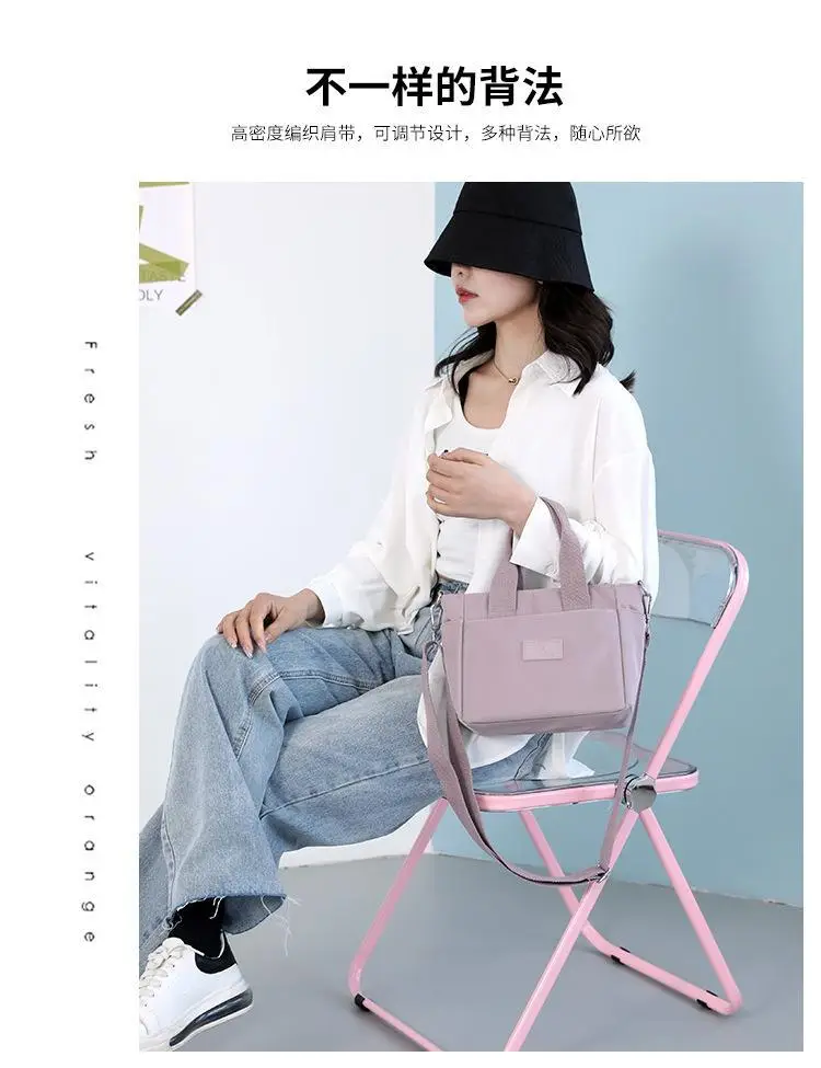 Green Nylon Crossbody Bag for Women with 7 Ways to Carry — feature 7