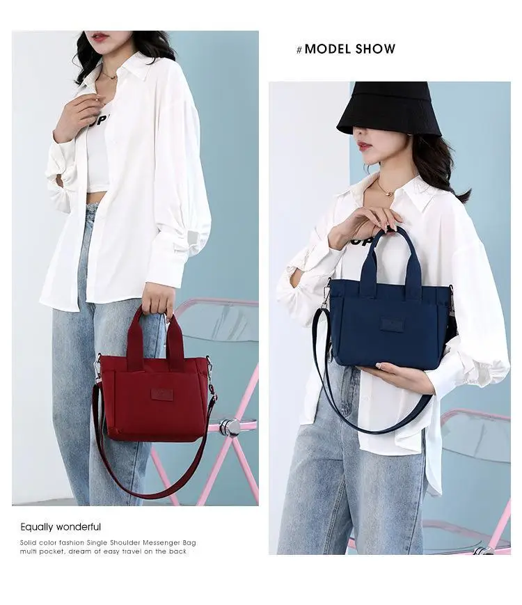 Green Nylon Crossbody Bag for Women with 7 Ways to Carry — feature 8