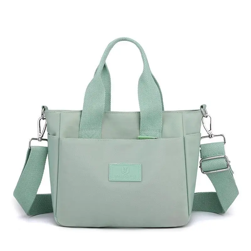 Green Nylon Crossbody Bag for Women with 7 Ways to Carry - Image 4