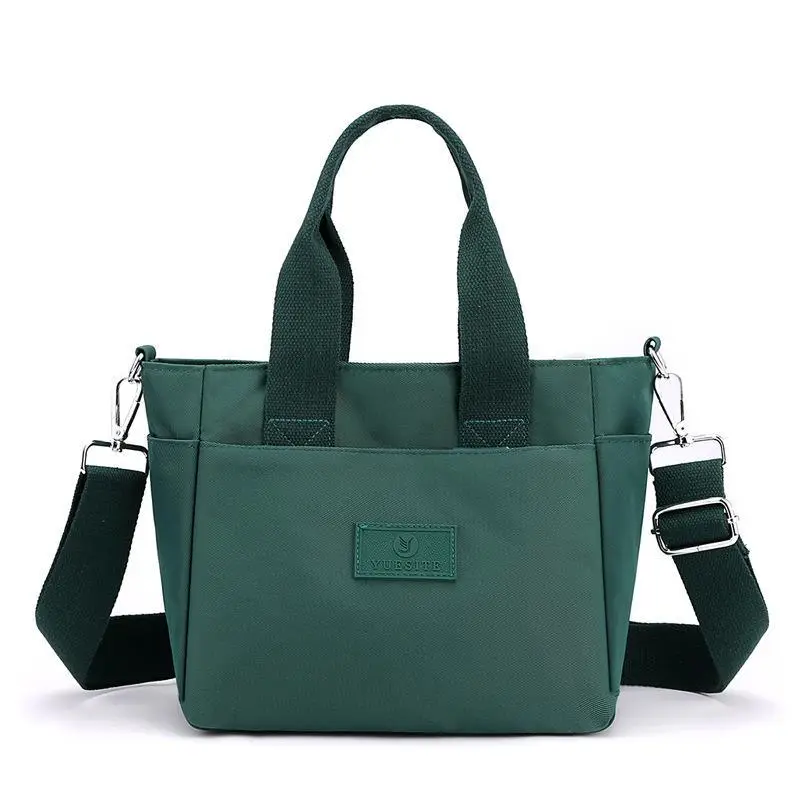 Green Nylon Crossbody Bag for Women with 7 Ways to Carry - Image 8