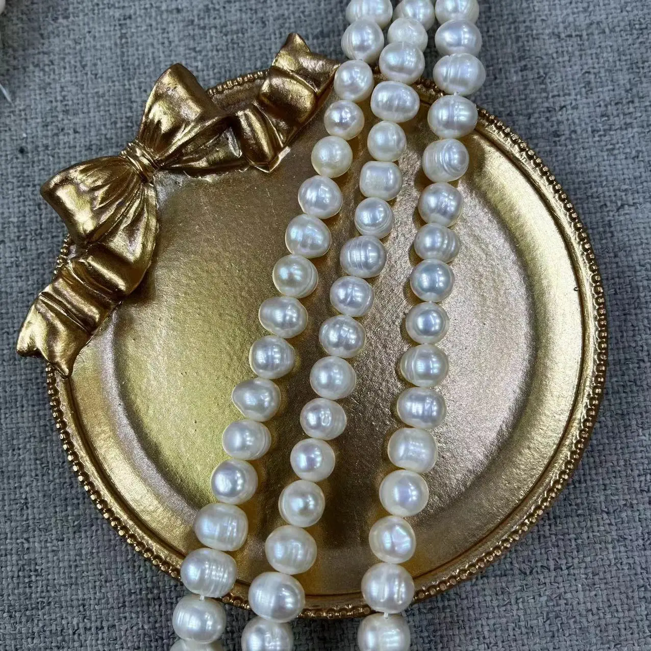 7-8mm Natural Freshwater Pearl Necklace Set — feature 7