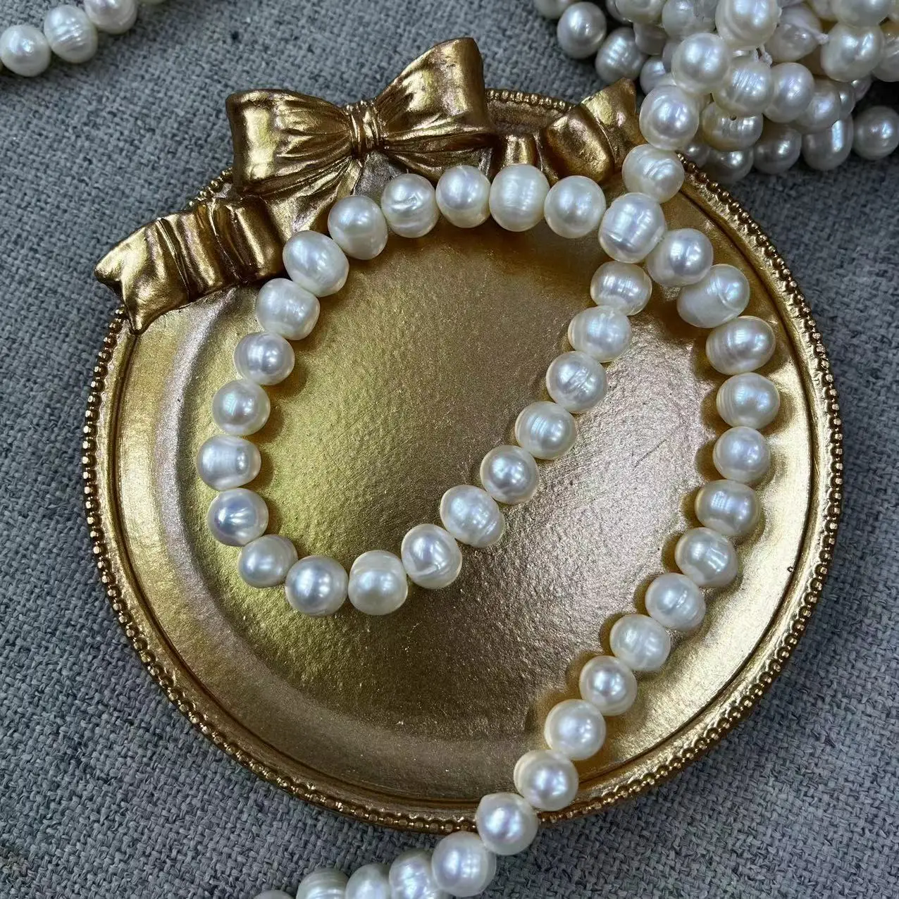 7-8mm Natural Freshwater Pearl Necklace Set — feature 8