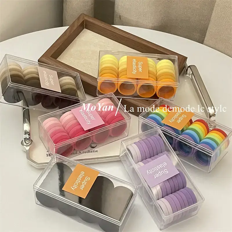Sweet Macaron Color Hair Bands Gradient Rubber Ties - Image 9