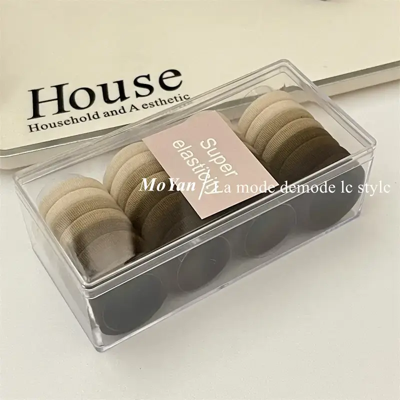 Sweet Macaron Color Hair Bands Gradient Rubber Ties — feature 7