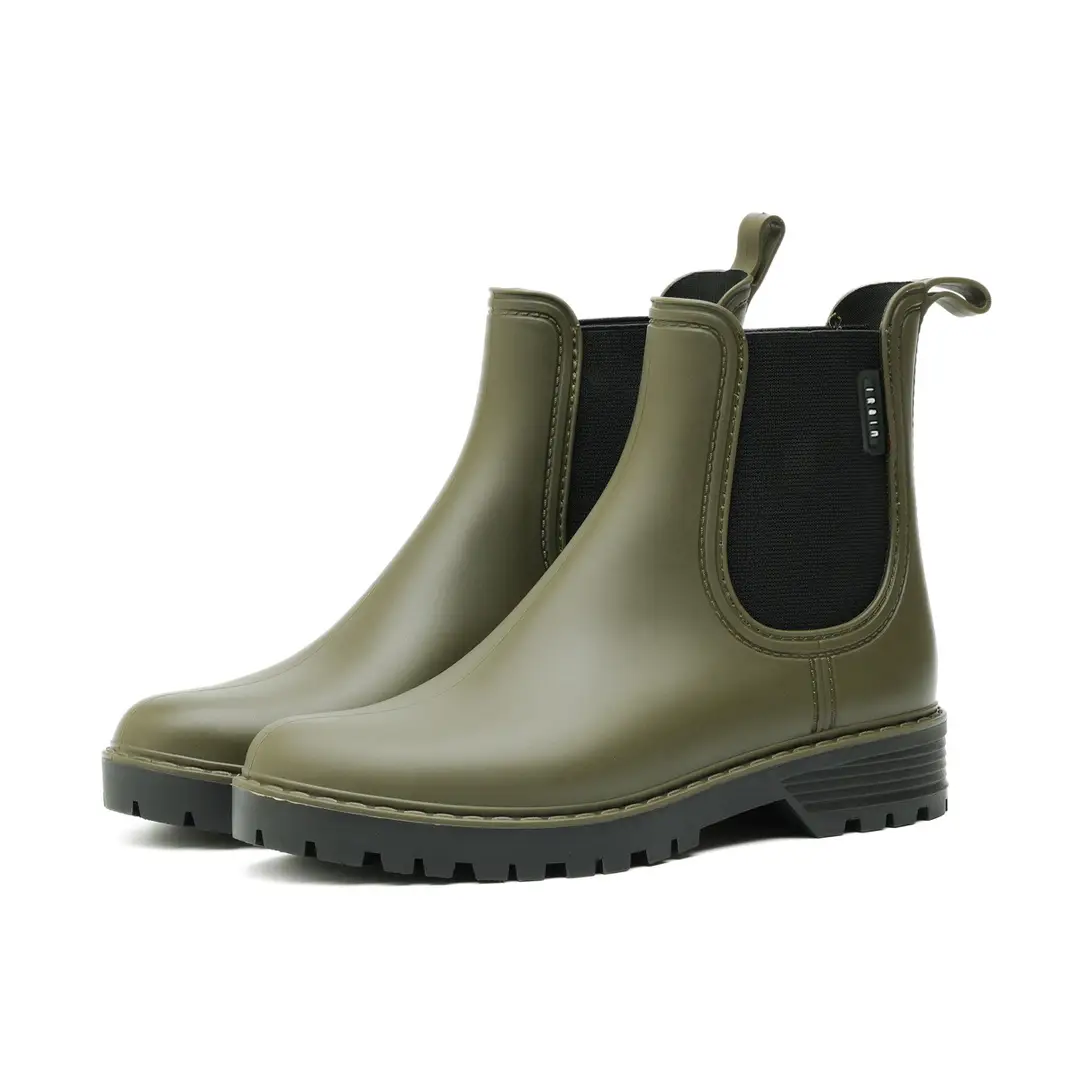 Women's Short Chelsea Rain Boots, New Low-Top Water Shoes, Lightweight Non-Slip Rain Boots, Pvc Overshoes, Rubber Shoes, Women's Waterproof
