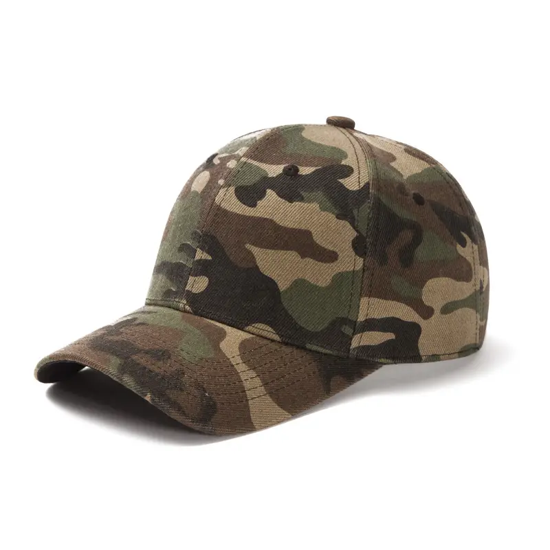 Camouflage Baseball Cap with Logo Embroidery - Image 7
