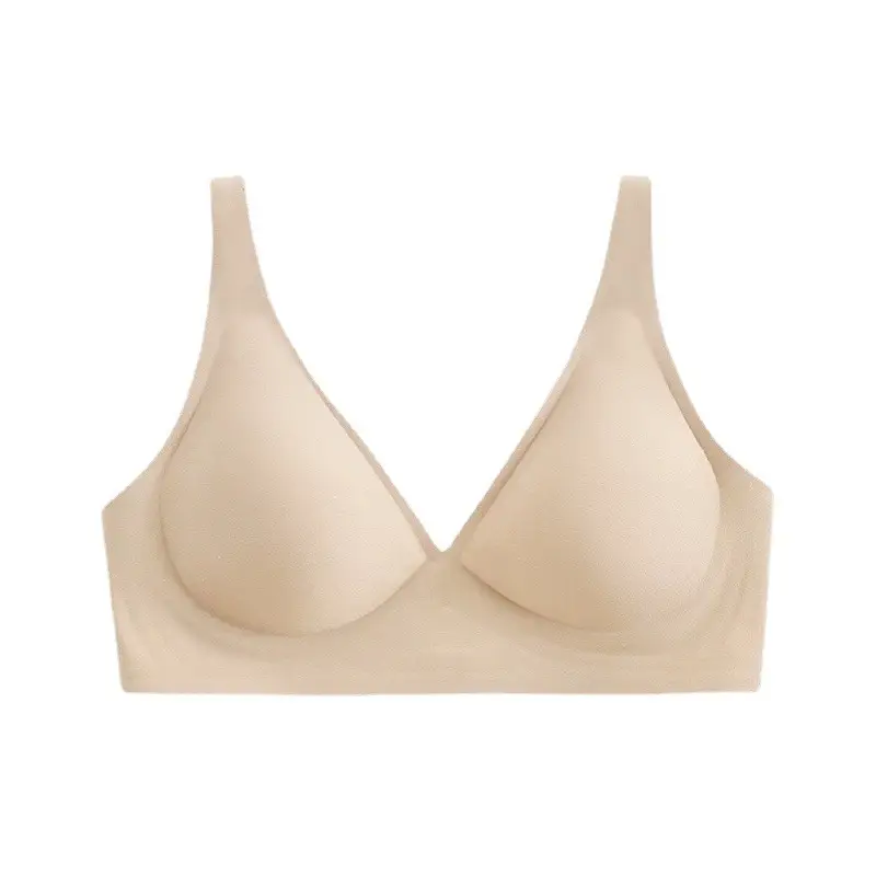 Seamless Jelly Bra for Women with Small Busts, Anti-Sagging, Thin Style, Side Breast Support, Wireless Bra, Soft Bras