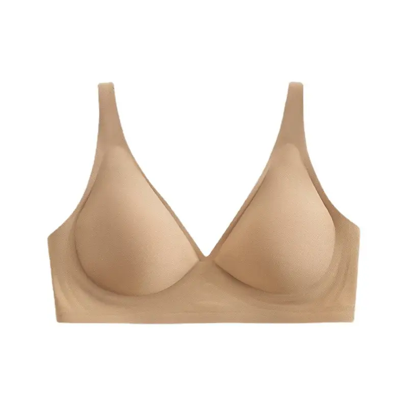 Seamless Jelly Bra for Women with Small Busts, Anti-Sagging, Thin Style, Side Breast Support, Wireless Bra, Soft Bras
