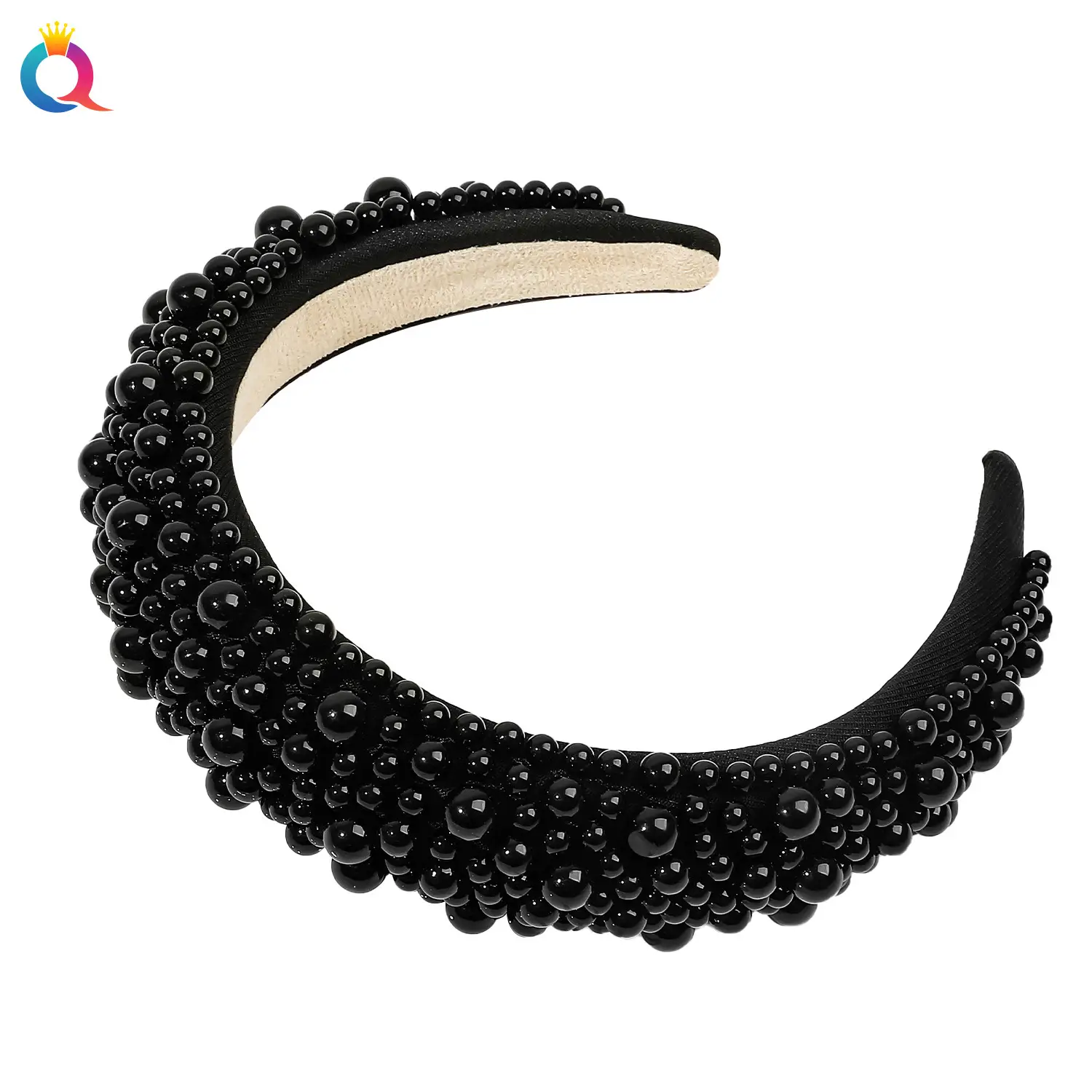 Pink Full Pearl Skull Top Headband for Women - Image 6