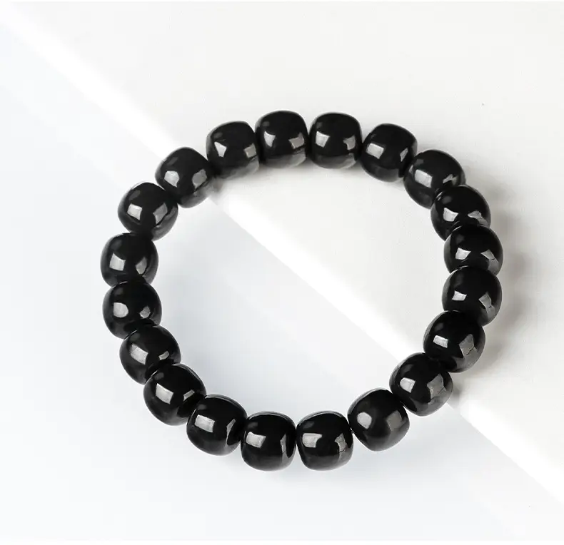 Black Jade Barrels Bracelet for Men Women Wholesale — feature 8