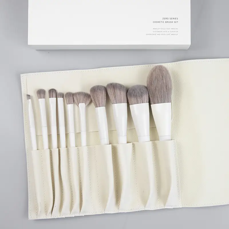10-Piece Makeup Brush Set with Loose Powder Brush & Foundation Brush - Image 7