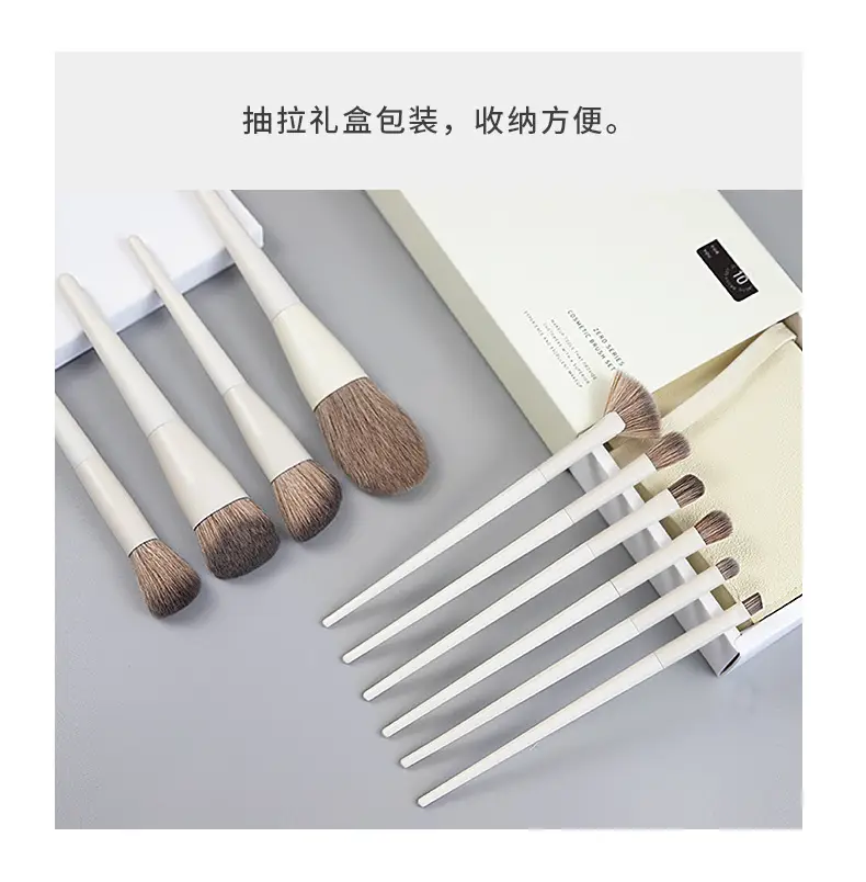 10-Piece Makeup Brush Set with Loose Powder Brush & Foundation Brush — feature 5