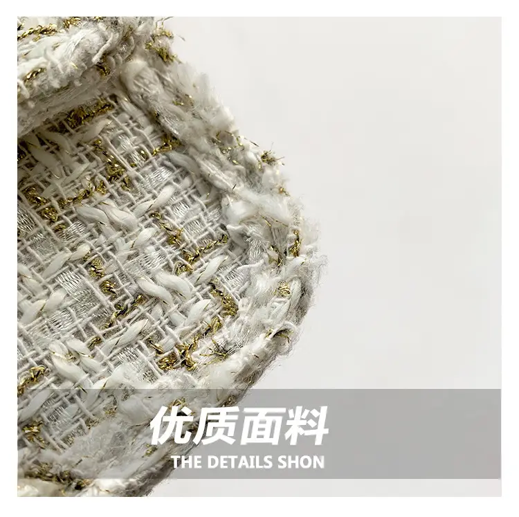2023 Women's White Plaid Chain Shoulder Bag — feature 5