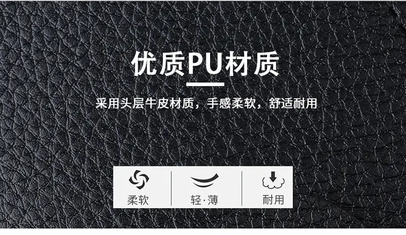 Factory wholesale men's wallet casual youth buckle coin purse multi-functional multi-card male card holder card holder — feature 4