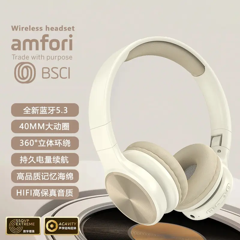 Over-Ear Bluetooth Headphones Black Wireless - Image 7
