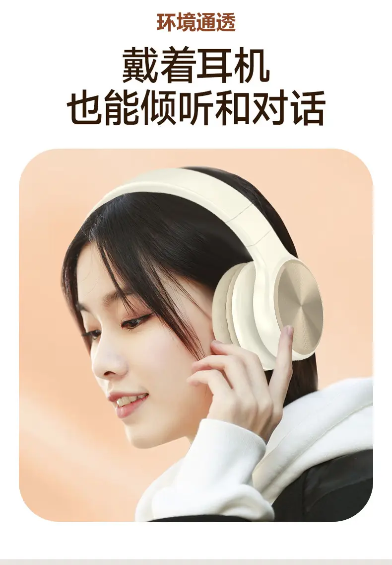Over-Ear Bluetooth Headphones Black Wireless — feature 9