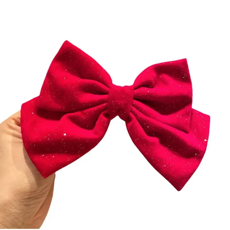 Red & Black Glitter Hair Pins for Girls - Image 6